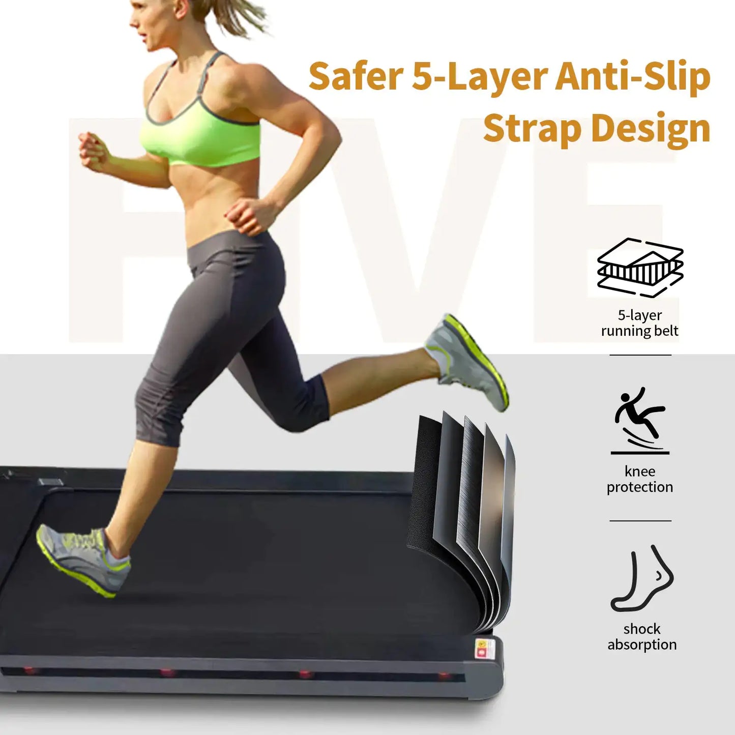 VibeFlowFit Under Table & Desk Treadmill
