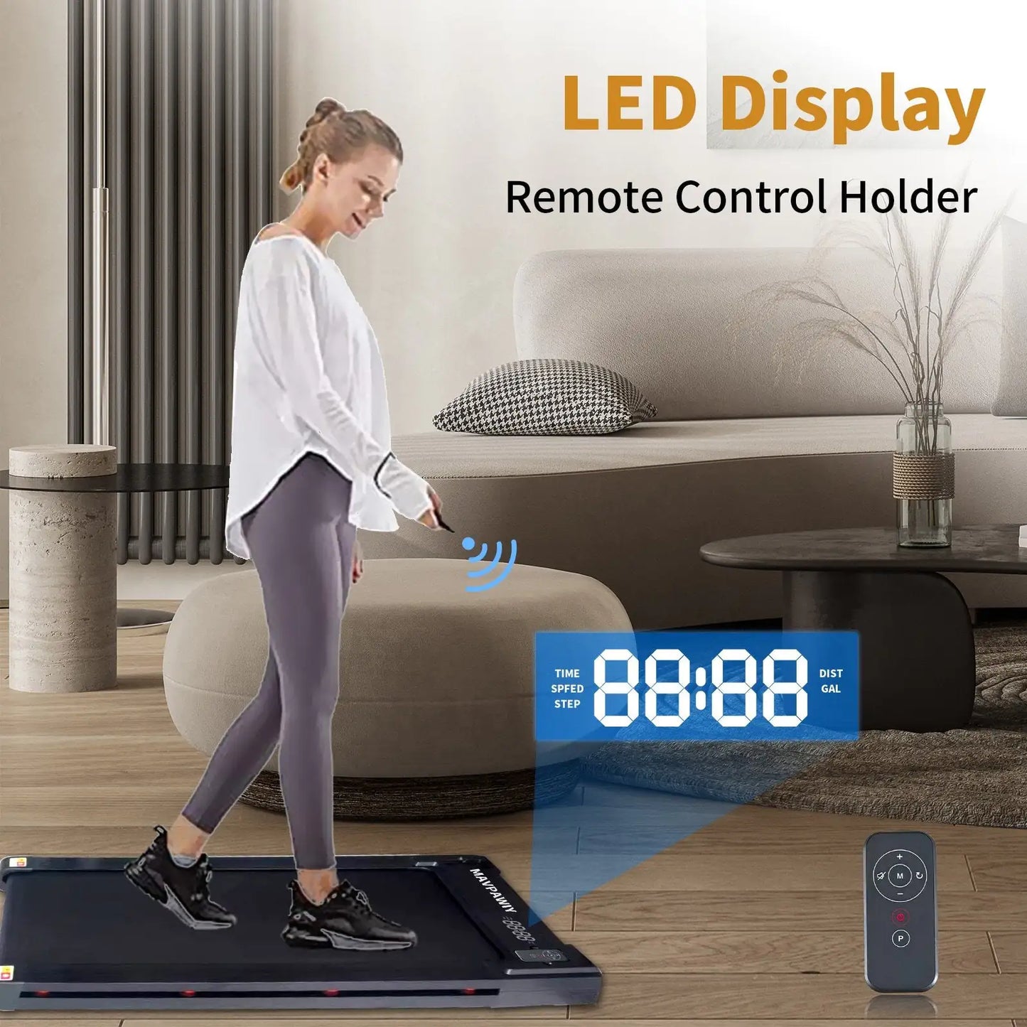 VibeFlowFit Under Table & Desk Treadmill