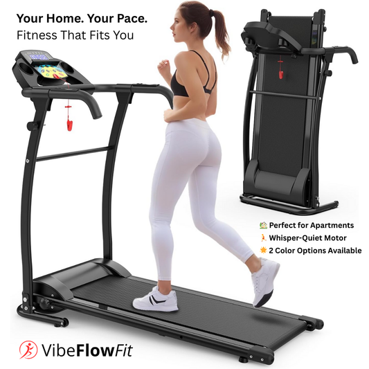 VibeFlowFit GlideFold Treadmill