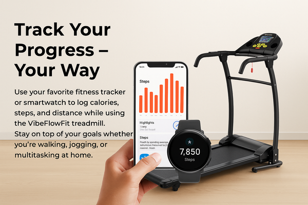 VibeFlowFit Folding Treadmill