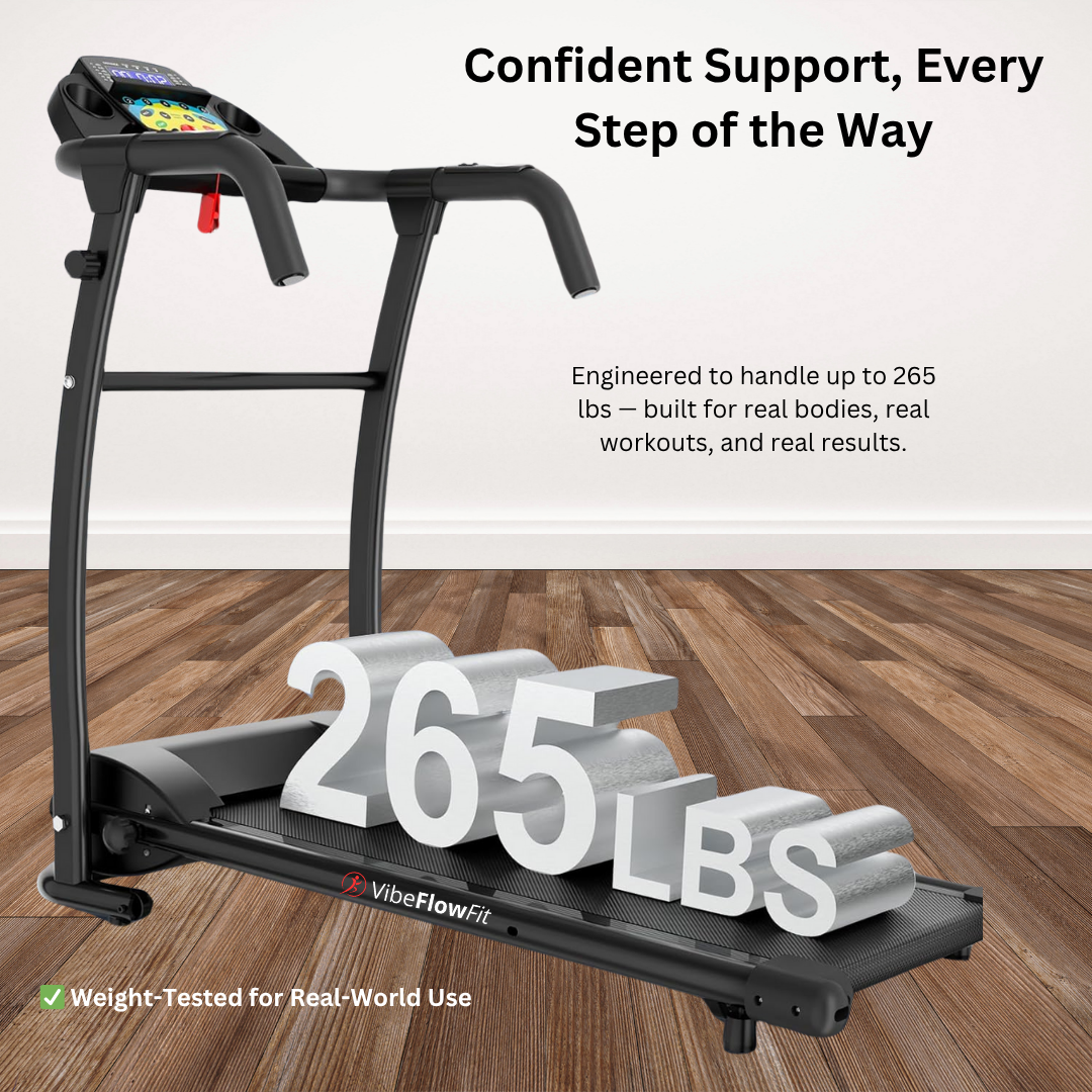 VibeFlowFit GlideFold Treadmill