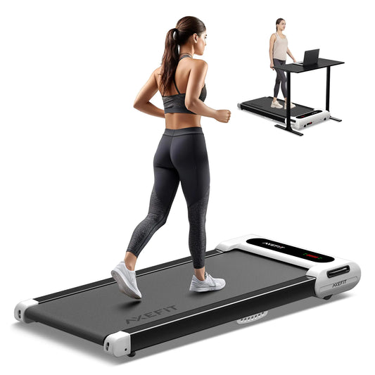 VibeFlowFit QuietStride 2.5HP Walking Pad Treadmill – Compact, Under Desk, and Joint-Friendly
