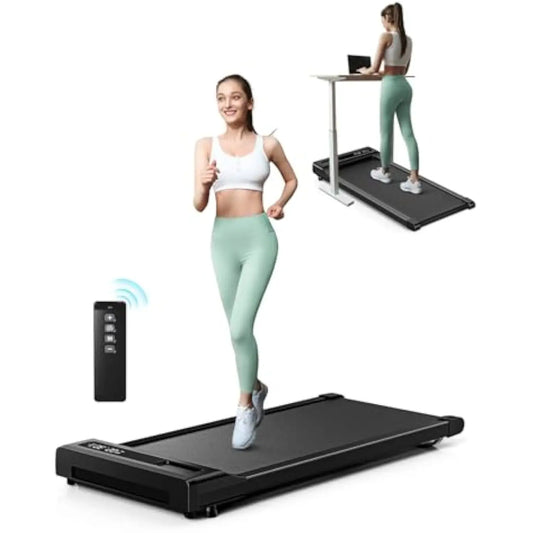VibeFlowFit SlimStride Compact Walking Pad – Ultra-Quiet & Space-Saving Design